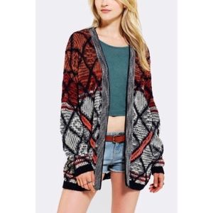 Staring at Stars Diamond Open-Front Cardigan